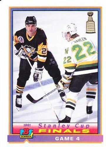#422 Stanley Cup Finals Game 4 - Minnesota North Stars / Pittsburgh Penguins - 1991-92 Bowman Hockey