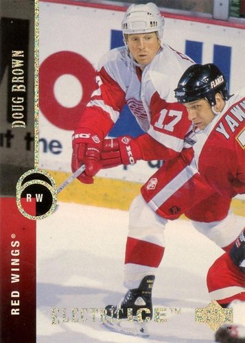 #422 Doug Brown - Detroit Red Wings - 1994-95 Upper Deck Hockey - Electric Ice