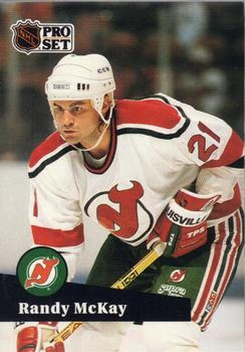 #422 Randy McKay - 1991-92 Pro Set Hockey