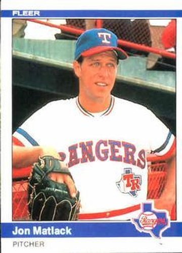 #422 Jon Matlack - Texas Rangers - 1984 Fleer Baseball