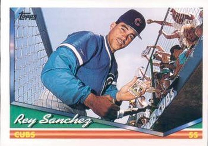 #422 Rey Sanchez - Chicago Cubs - 1994 Topps Baseball