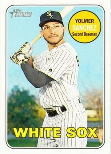 #422 Yolmer Sanchez - Chicago White Sox - 2018 Topps Heritage Baseball