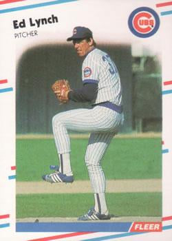 #422 Ed Lynch - Chicago Cubs - 1988 Fleer Baseball