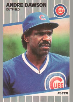 #422 Andre Dawson - Chicago Cubs - 1989 Fleer Baseball
