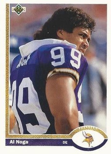 #423 Al Noga - Minnesota Vikings - 1991 Upper Deck Football