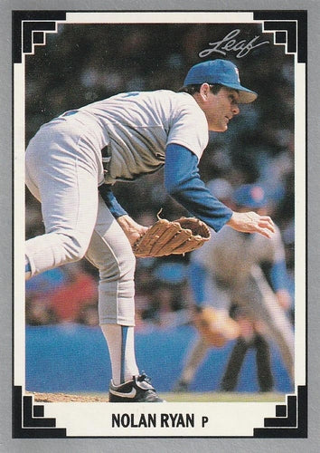 #423 Nolan Ryan - Texas Rangers - 1991 Leaf Baseball