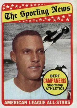 #423 Bert Campaneris - Oakland Athletics - 1969 Topps Baseball