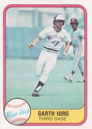 #423 Garth Iorg - Toronto Blue Jays - 1981 Fleer Baseball