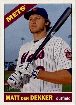 #423 Matt den Dekker - New York Mets - 2015 Topps Heritage Baseball