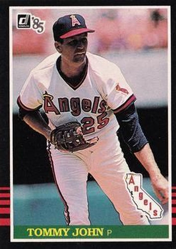 #423 Tommy John - California Angels - 1985 Donruss Baseball