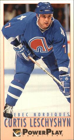 #423 Curtis Leschyshyn - Quebec Nordiques - 1993-94 Fleer PowerPlay Hockey