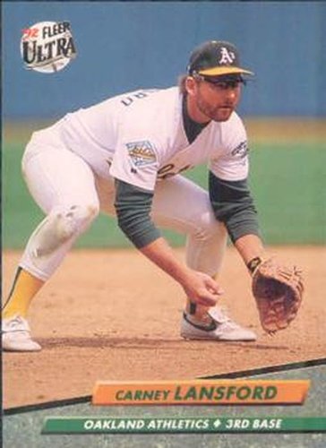 #423 Carney Lansford - Oakland Athletics - 1992 Ultra Baseball
