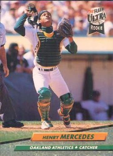 #424 Henry Mercedes - Oakland Athletics - 1992 Ultra Baseball