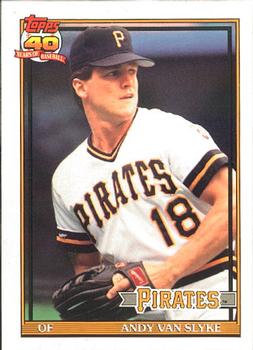 #425 Andy Van Slyke - Pittsburgh Pirates - 1991 O-Pee-Chee Baseball
