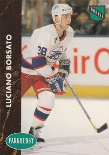 #425 Luciano Borsato - Winnipeg Jets - 1991-92 Parkhurst Hockey