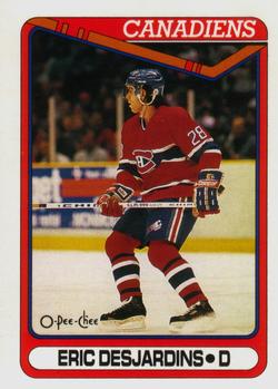 #425 Eric Desjardins - Montreal Canadiens - 1990-91 O-Pee-Chee Hockey