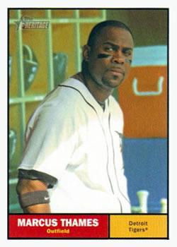 #425 Marcus Thames - Detroit Tigers - 2010 Topps Heritage Baseball