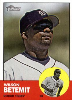 #425 Wilson Betemit - Detroit Tigers - 2012 Topps Heritage Baseball
