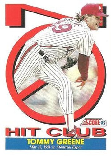 #426 Tommy Greene - Philadelphia Phillies - 1992 Score Baseball