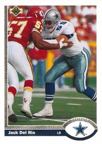#426 Jack Del Rio - Dallas Cowboys - 1991 Upper Deck Football