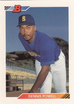#426 Dennis Powell - Seattle Mariners - 1992 Bowman Baseball