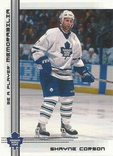 #426 Shayne Corson - Toronto Maple Leafs - 2000-01 Be a Player Memorabilia Hockey