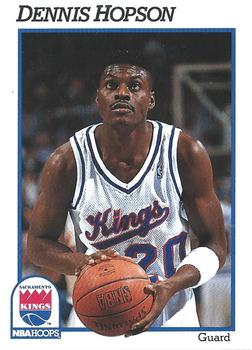 #426 Dennis Hopson - Sacramento Kings - 1991-92 Hoops Basketball
