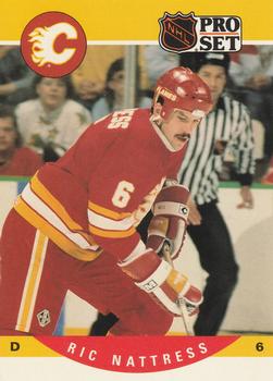 #426 Ric Nattress - Calgary Flames - 1990-91 Pro Set Hockey