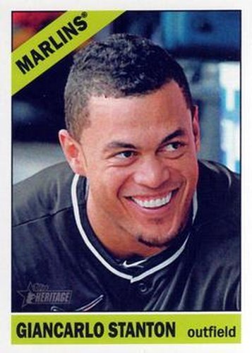 #426a Giancarlo Stanton - Miami Marlins - 2015 Topps Heritage Baseball