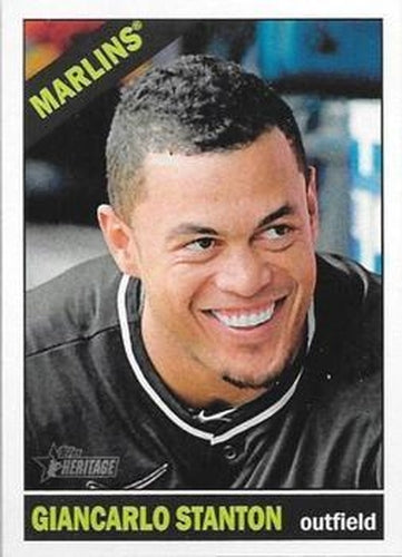 #426b Giancarlo Stanton - Miami Marlins - 2015 Topps Heritage Baseball