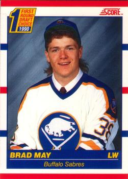 #427 Brad May - Buffalo Sabres - 1990-91 Score Canadian Hockey