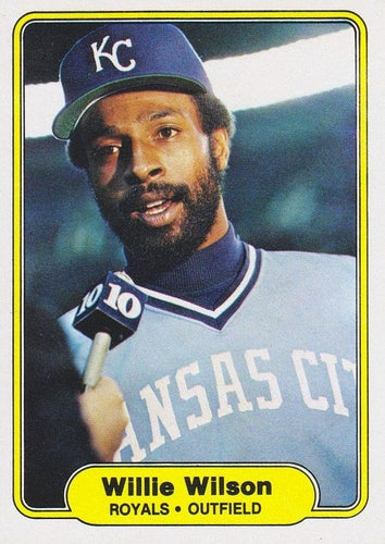 #427 Willie Wilson - Kansas City Royals - 1982 Fleer Baseball