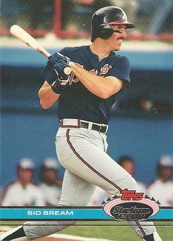 #427 Sid Bream - Atlanta Braves - 1991 Stadium Club Baseball