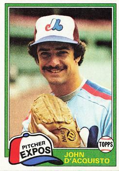 #427 John D'Acquisto - Montreal Expos - 1981 Topps Baseball