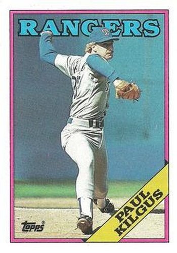 #427 Paul Kilgus - Texas Rangers - 1988 Topps Baseball