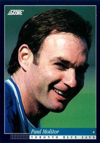 #427 Paul Molitor - Toronto Blue Jays -1994 Score Baseball
