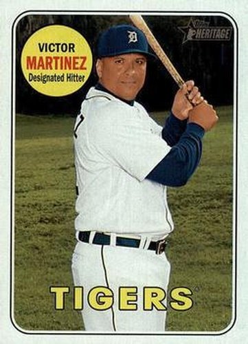 #427 Victor Martinez - Detroit Tigers - 2018 Topps Heritage Baseball