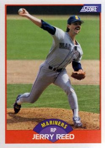 #427 Jerry Reed - Seattle Mariners - 1989 Score Baseball