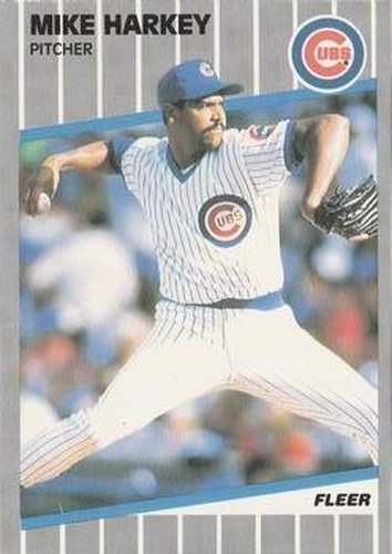 #427 Mike Harkey - Chicago Cubs - 1989 Fleer Baseball