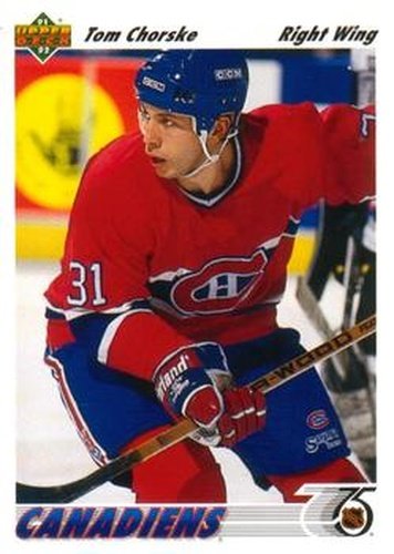 #427 Tom Chorske - Montreal Canadiens - 1991-92 Upper Deck Hockey