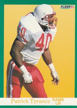 #427 Patrick Tyrance - Los Angeles Rams - 1991 Fleer Football