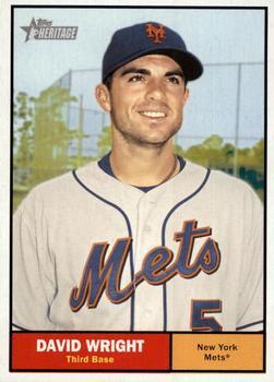 #427a David Wright - New York Mets - 2010 Topps Heritage Baseball
