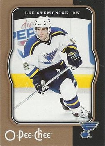 #428 Lee Stempniak - St. Louis Blues - 2007-08 O-Pee-Chee Hockey