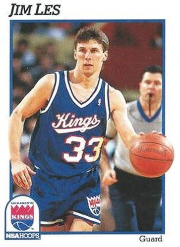 #428 Jim Les - Sacramento Kings - 1991-92 Hoops Basketball