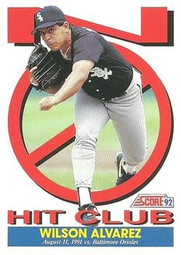 #428 Wilson Alvarez - Chicago White Sox - 1992 Score Baseball