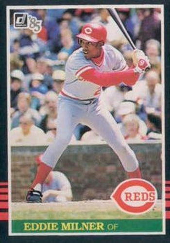 #428 Eddie Milner - Cincinnati Reds - 1985 Donruss Baseball