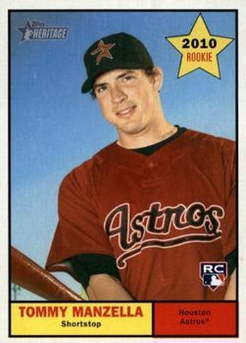 #428 Tommy Manzella - Houston Astros - 2010 Topps Heritage Baseball