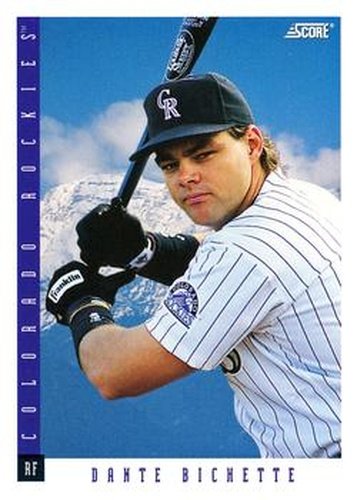 #428 Dante Bichette - Colorado Rockies - 1993 Score Baseball