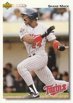 #428 Shane Mack - Minnesota Twins - 1992 Upper Deck Baseball