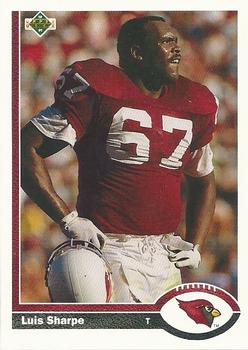 #428 Luis Sharpe - Phoenix Cardinals - 1991 Upper Deck Football